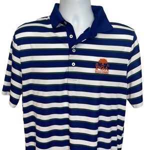 Men’s Ralph Lauren Blue Stripe PGA Ocean Course Golf Polo Shirt
